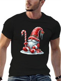Festive Holiday Gnome Graphic Tee