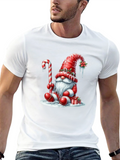 Festive Holiday Gnome Graphic Tee