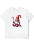Festive Holiday Gnome Graphic Tee