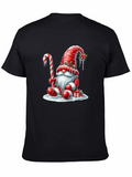 Festive Holiday Gnome Graphic Tee
