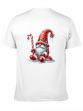 Festive Holiday Gnome Graphic Tee