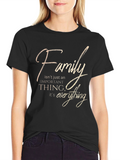 Family is Everything Black Graphic Tee