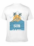 Sun Sand Island Black Graphic Tee