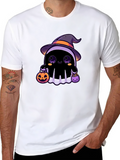 Halloween Ghost T-Shirt - Cute Witch Ghost