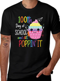 100th Day of School T-Shirt - Poppin It