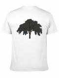 Mens Black Tree Graphic T-Shirt
