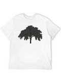 Mens Black Tree Graphic T-Shirt