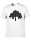 Mens Black Tree Graphic T-Shirt