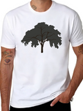 Mens Black Tree Graphic T-Shirt