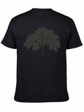 Mens Black Tree Graphic T-Shirt
