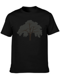 Mens Black Tree Graphic T-Shirt