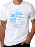 Powered by Meditation Black T-Shirt