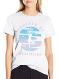 Powered by Meditation Black T-Shirt