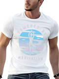 Powered by Meditation Black T-Shirt
