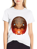 Surreal Creature Graphic Black T-Shirt