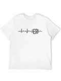 ER Nurse Heartbeat T-Shirt - Black