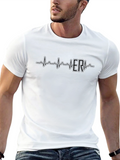 ER Nurse Heartbeat T-Shirt - Black