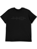 ER Nurse Heartbeat T-Shirt - Black