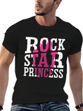 Rock Star Princess Graphic T-Shirt - Black