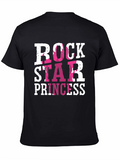 Rock Star Princess Graphic T-Shirt - Black