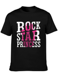 Rock Star Princess Graphic T-Shirt - Black