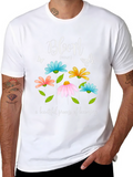 Bloom Floral Graphic T-Shirt - Inspiring Design