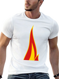 Flame Graphic Black T-Shirt - Bold Style