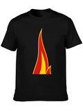 Flame Graphic Black T-Shirt - Bold Style
