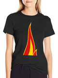 Flame Graphic Black T-Shirt - Bold Style