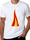 Flame Graphic Black T-Shirt - Bold Style