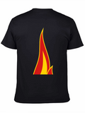 Flame Graphic Black T-Shirt - Bold Style
