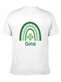 Gina St. Patricks Day Shamrock Rainbow T-Shirt