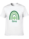 Gina St. Patricks Day Shamrock Rainbow T-Shirt
