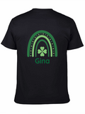 Gina St. Patricks Day Shamrock Rainbow T-Shirt
