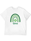 Gina St. Patricks Day Shamrock Rainbow T-Shirt