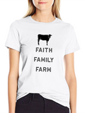 Faith Family Farm T-Shirt - Black