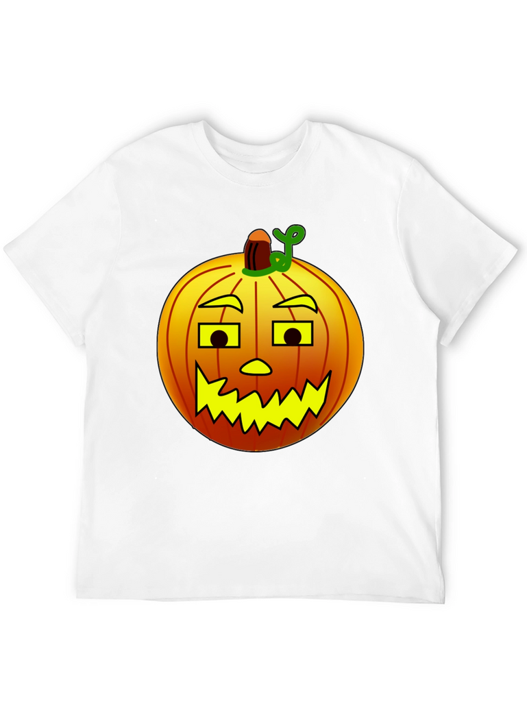 Halloween Pumpkin Graphic Black T-Shirt