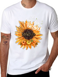 Mama Sunflower Thanksgiving Blessed T-Shirt