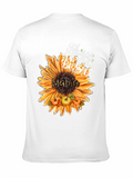Mama Sunflower Thanksgiving Blessed T-Shirt
