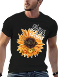 Mama Sunflower Thanksgiving Blessed T-Shirt