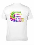 Anxiety Awareness Sunflower Graphic Tee