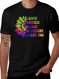 Anxiety Awareness Sunflower Graphic Tee