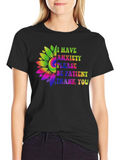 Anxiety Awareness Sunflower Graphic Tee