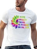 Anxiety Awareness Sunflower Graphic Tee