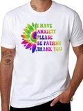 Anxiety Awareness Sunflower Graphic Tee