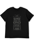 Balanced Diet Cupcake T-Shirt Humorous Tee
