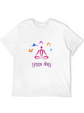 Yoga Day Black T-Shirt