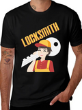 Locksmith T-Shirt - Cartoon Design