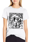 Medieval Devil Dance Graphic T-Shirt