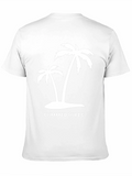 Summer Vibes Palm Tree Graphic Black T-Shirt